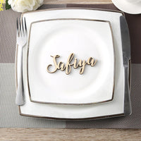 Custom party decoration wedding Place Cards Personalized wood Names Place name settings Guest name tags Wedding table decoration